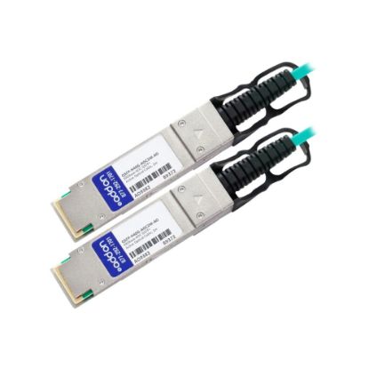 Picture of AddOn 2m Cisco Compatible QSFP+ AOC - 40GBase direct attach cable - QSFP+ (M) to QSFP+ (M) - 2 m - fiber optic - active