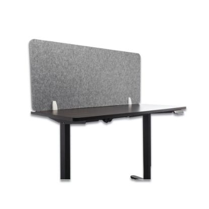 Picture of Lumeah Desk Screen Cubicle Panel And Office Partition Privacy Screen, 23-1/2inH x 54-1/2inW x 1inD, Gray