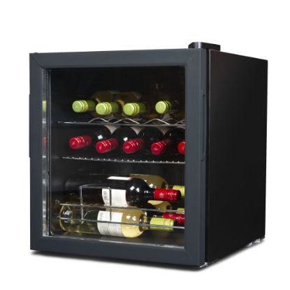 Picture of Black+Decker Compressor Wine Cellar, 14-Bottle Capacity, Black/Gray