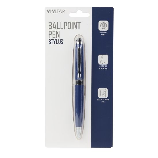 Picture of Vivitar Ballpoint Pen Stylus, Navy, NIL7004-NAV-STK-24