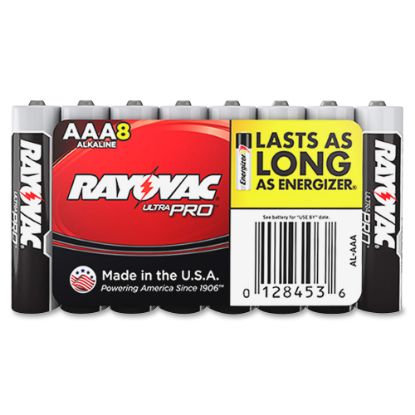 Picture of Rayovac Ultra Pro Alkaline AAA Battery 8-Packs - For Multipurpose - AAA - 1.5 V DC - 12 / Carton