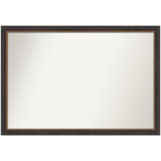 Picture of Amanti Art Non-Beveled Rectangle Framed Bathroom Wall Mirror, 26-1/2in x 38-1/2in, Ashton Black