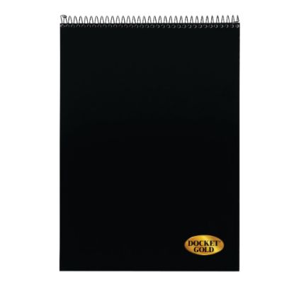 Picture of TOPS Docket Gold Wirebound Writing Pad, 8 1/2in x 11 3/4in, Legal Ruled, 70 Sheets, White