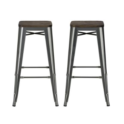 Picture of DHP Fusion Backless Bar Stool, Charcoal