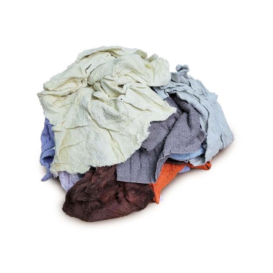 Picture of Pro-Clean Terry Rags, Assorted Sizes, Assorted Colors, 4-Lb Pack