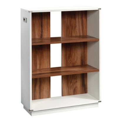 Picture of Sauder Vista Key 41inH 3-Shelf Bookcase, Pearl Oak/Blaze Acacia