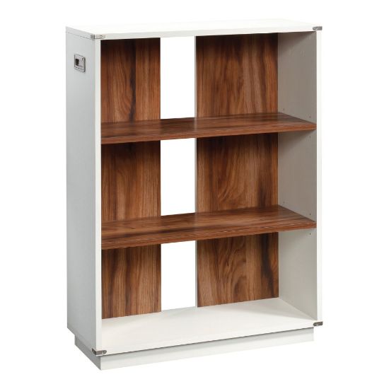 Picture of Sauder Vista Key 41inH 3-Shelf Bookcase, Pearl Oak/Blaze Acacia