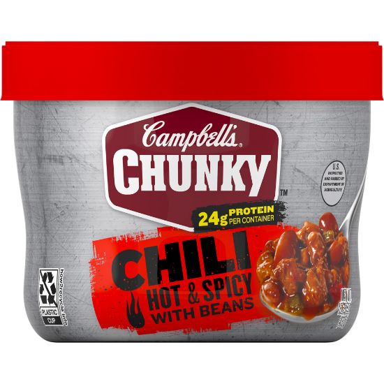 Picture of Campbells Chunky Firehouse Hot And Spicy Chili, 15.25 Oz, Case Of 8 Bowls