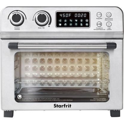 Picture of Starfrit 1,700W Air Fryer Toaster Oven, 15-3/16inH x 13-13/16inW x 16-9/16inD, Silver