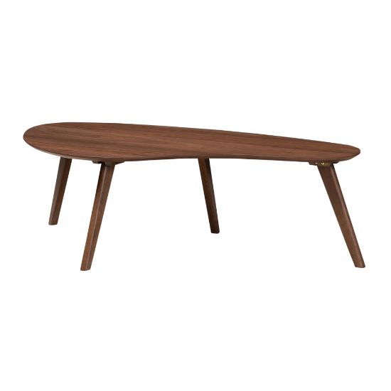 Picture of Baxton Studio Mid-Century Modern Coffee Table, 15inH x 47-1/4inW x 23-5/8inD, Walnut