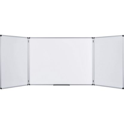 Picture of MasterVision Trio Magnetic Unframed Dry-Erase Whiteboard, 36in x 96in, White