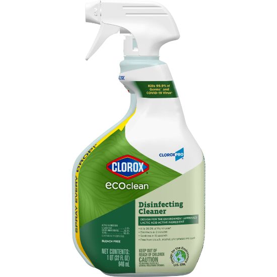 Picture of Clorox CloroxPro EcoClean Disinfecting Cleaner Spray Bottle, 32 Oz