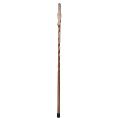 Picture of Brazos Walking Sticks Twisted Trekker Oak Walking Stick, 55in, Red