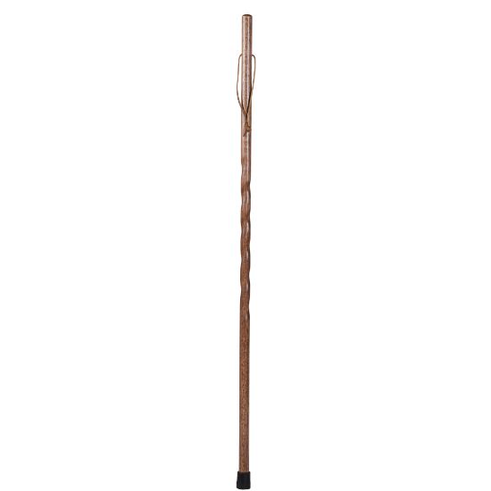 Picture of Brazos Walking Sticks Twisted Trekker Oak Walking Stick, 55in, Red