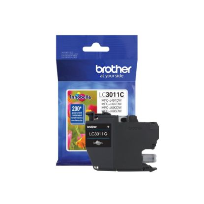 Picture of Brother LC3011C Original Standard Yield Inkjet Ink Cartridge - Single Pack - Cyan - 1 Each - 200 Pages