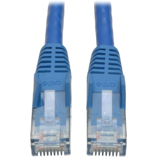 Picture of Tripp Lite Cat6 Gigabit Snagless Molded Patch Cable, 1ft, Blue, Pack Of 50