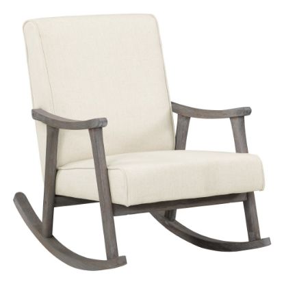 Picture of Office Star Gainsborough Rocker, Linen/Brushed Gray