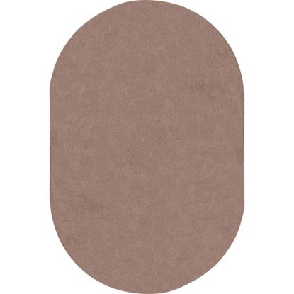 Picture of Joy Carpets Kids Essentials Oval Area Rug, Endurance, 6ft x 9ft, Taupe