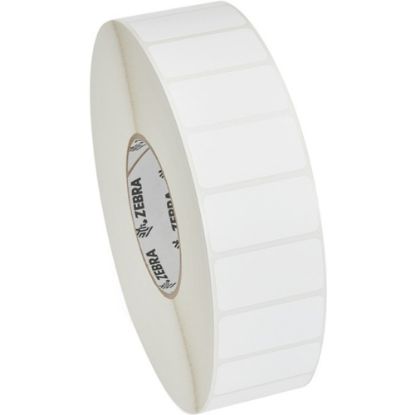 Picture of Zebra Label Kimdura Polypropylene Thermal Transfer Labels, 2in x 1in, White, 3940 Per Roll, Case Of 4 Rolls