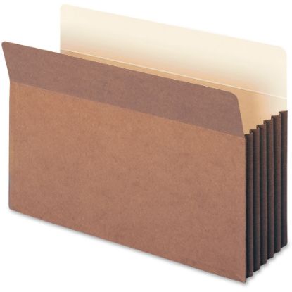 Picture of Smead Easy-Access Top-Tab Tyvek File Pockets, Legal Size, 5 1/4in Expansion, 30% Recycled, Redrope, Box Of 10