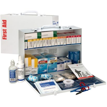 Picture of First Aid Only 2-Shelf First Aid Station, 11inH x 15 5/16inW x 4 1/2inD, White