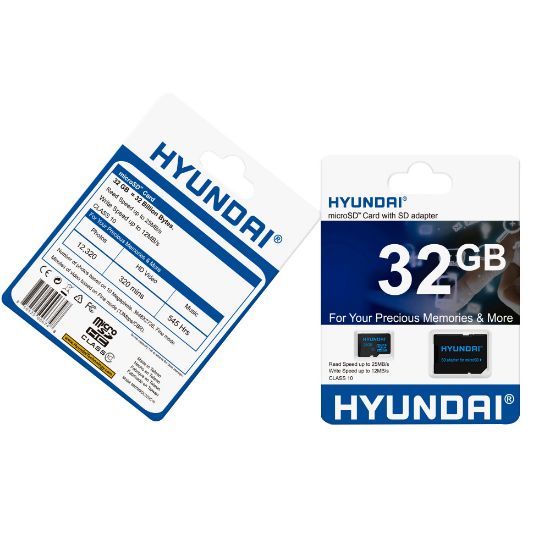 Picture of Hyundai MicroSDHC Card With Adapter, 32GB