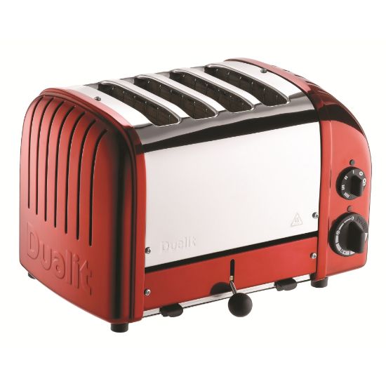 Picture of Dualit NewGen Extra-Wide Slot Toaster, 4-Slice, Apple Candy Red