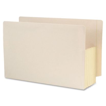 Picture of Smead Tyvek-Lined Gusset End-Tab File Pockets, Legal Size, 5 1/4in Expansion, Manila, Box Of 10