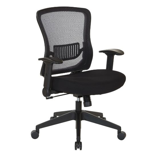 Picture of Office Star Space Seating 515 Series Ergonomic Dark Air Grid/Mesh Mid-Back Chair, Black