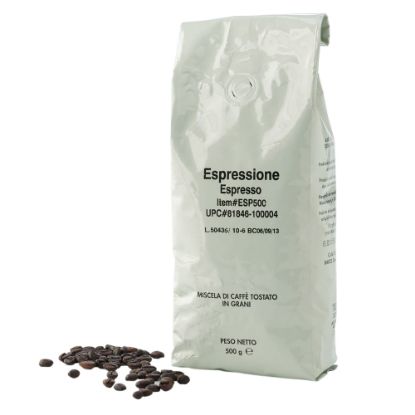 Picture of Espressione E.S.E. Whole Bean Coffee, Dark Roast, Dark Espresso Blend, 1.1 Lb Per Bag