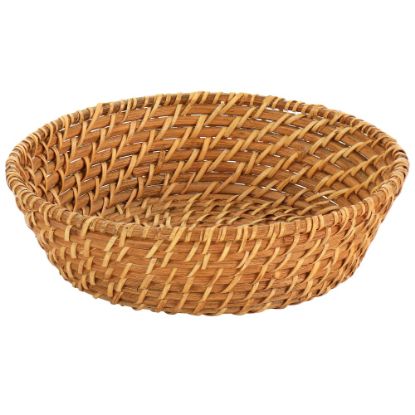 Picture of Martha Stewart Woven Loaf Basket, 2-1/4inH x 9inW x 9inD, Brown