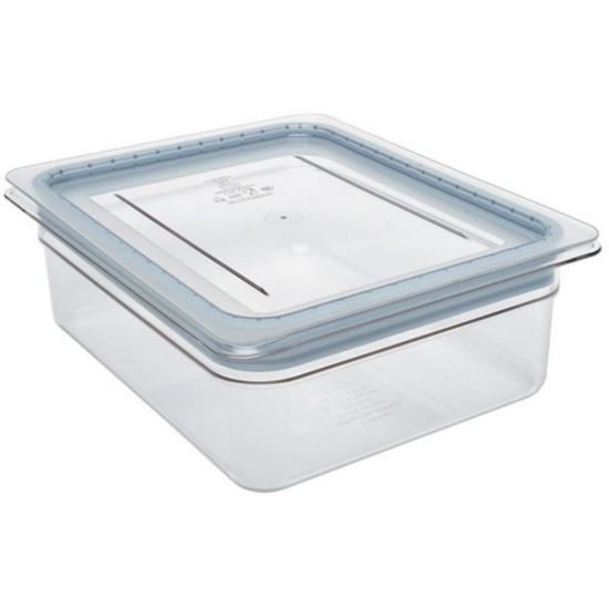 Picture of Cambro 1/2 Size Camwear Grip Food Pan Cover, Clear