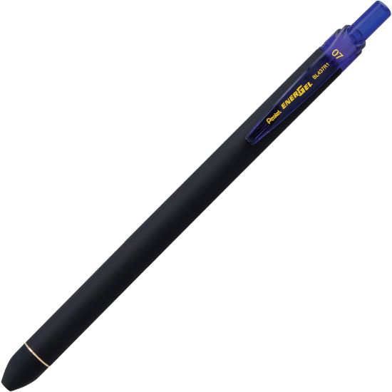 Picture of EnerGel Retractable Pens, Pack Of 12, Medium Point, 0.7 mm, Blue Barrel, Blue Ink