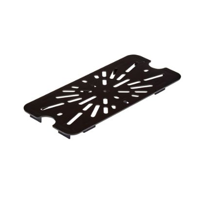 Picture of Cambro Camwear GN 1/3 Drain Shelves, 9/16inH x 10-7/16inW x 4-5/8inD, Black, Pack Of 6 Shelves