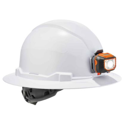 Picture of Ergodyne Skullerz 8971LED Class E Full Brim Hard Hat, White