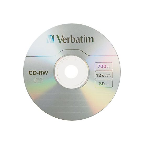 Picture of Verbatim - CD-RW - 700 MB (80min) 4x - 12x - slim jewel case