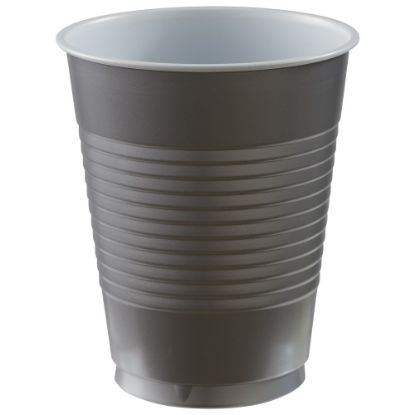 Picture of Amscan Plastic Cups, 18 Oz, Silver, Set Of 150 Cups