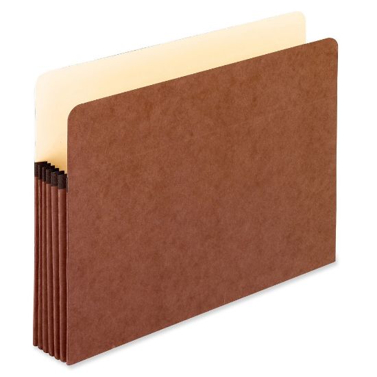 Picture of Pendaflex Extra-Strong Acid-Free File Pockets, Letter Size, 5 1/4in Expansion, 30% Recycled, Red, Box Of 50