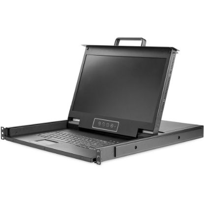 Picture of StarTech.com 17 HD Rackmount KVM Console - 1 Port VGA - Rackmount LCD Monitor - Cables and Mounting Brackets Included