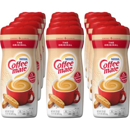 Picture of Nestle Coffee-mate Coffee Creamer Original - 22oz Powder Creamer - Original Flavor - 1.37 lb (22 oz) - 12/Carton