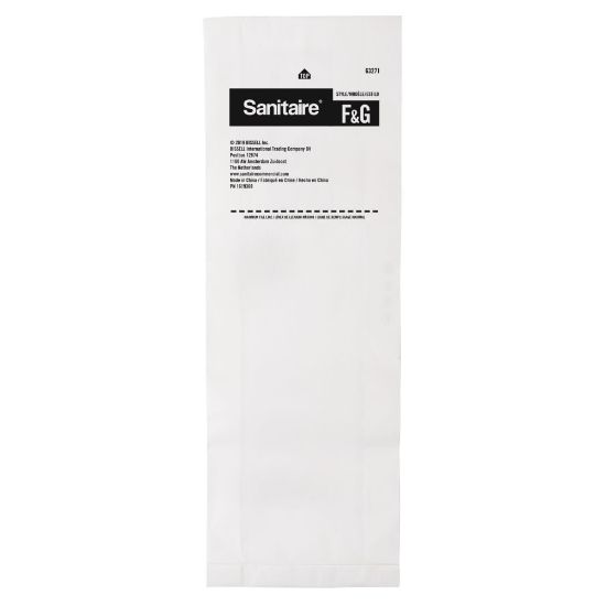 Picture of Sanitaire F&G Paper Vacuum Bags, 11-Quart, White, Pack Of 5 Bags