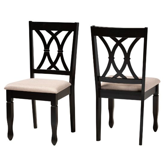 Picture of Baxton Studio 10527 Dining Chairs, Sand Brown, Set Of 2 Chairs