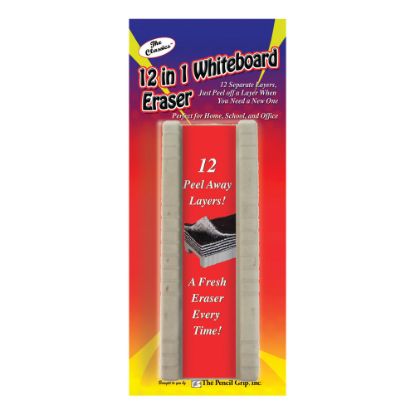 Picture of The Pencil Grip 12-In-1 Whiteboard Eraser, 5 3/4in x 2in, White, Pack Of 6