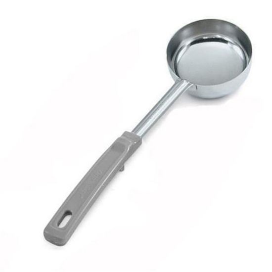 Picture of Vollrath Spoodle Solid Portion Spoon With Antimicrobial Protection, Notch, 4 Oz, Gray