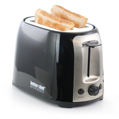 Picture of Better Chef 2-Slice Toaster, Extra-Wide-Slot, Black