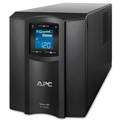 Picture of APC Smart-UPS C 8-Outlet Tower With SmartConnect, 1,000VA/600 Watts, SMC1000C