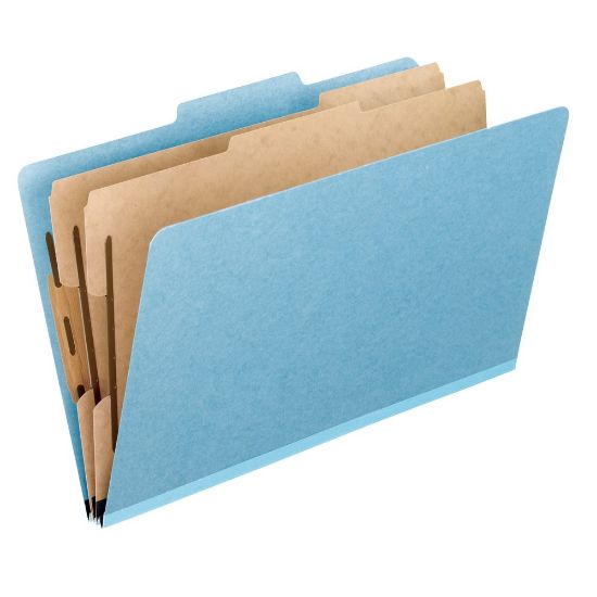 Picture of Pendaflex Pressboard Classification Folders, 8 1/2in x 11in, Letter Size, Sky Blue, Box Of 10 Folders