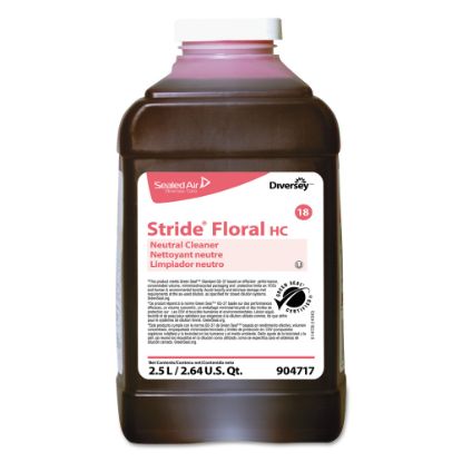 Picture of Diversey Stride Neutral Cleaner, Floral Scent, 84.5 Oz Bottle, Case Of 2