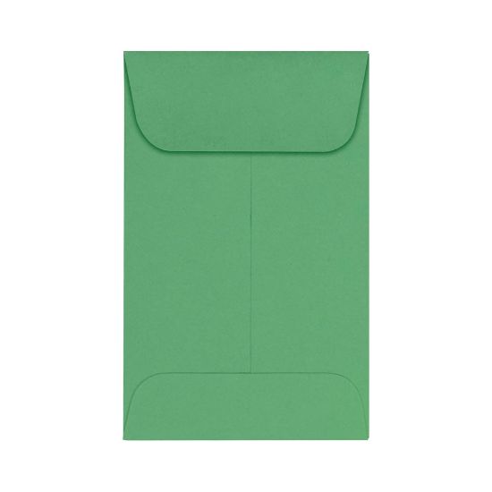 Picture of LUX Coin Envelopes, #1, Gummed Seal, Holiday Green, Pack Of 500