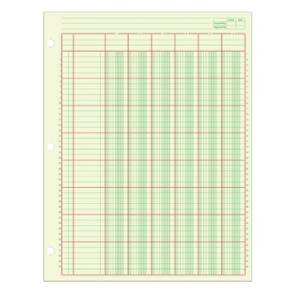 Picture of Adams Analysis Pad, 8 1/2in x 11in, 100 Pages (50 Sheets), 6 Columns, Green